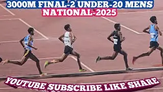 3000M FINAL-2 UNDER-20 MENS NATIONAL JUNIOR ATHLETICS CHAMPIONSHIP 🏆 ODISHA INDIA 2025