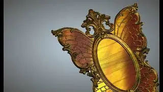 Mirror frame butterfly