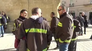 I Vigili del Fuoco di Matera in stato di agitazione