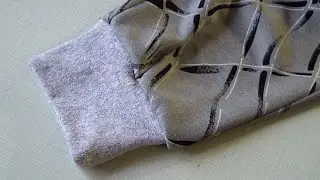How to Add the Knit Cuffs to Kids Pants