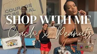 SHOP WITH ME! COACH X PEANUTS COLLECTION | My First @coach  Outlet Event Experience #shoppingvlog
