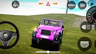 DOLLAR(SONG)🎯 INDIAN MAHINDRA THAR MODIFIED(PINK COLOUR)🎯 INDIAN BIKE DRIVING 3D