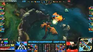LGD vs OG Highlights - LGD Gaming vs ORIGEN - WORLDS 2015 GROUP STAGE W1D2