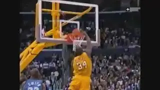 Shaq misses a wide open dunk vs. Timberwolves, 2000.