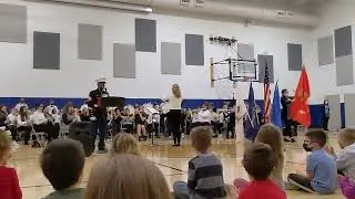 Veterans Day Assembly PBL band Riley 11-21