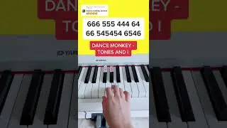 Dance Monkey - Tones And I (Piano Tutorial) #dancemonkeypiano #dancemonkey #pianotutorialeasy