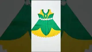 Baby stylish frock design tutorial #shorts #fashion #sewing