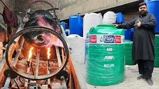 Primitive Technology of Making Plastic Water Tank |Water Tank Full Production Process Inside factory