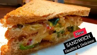 SANDWICH recipe - Chinese style - Healthy & Delicious - Mixed Vegetables and Chicken Sandwich