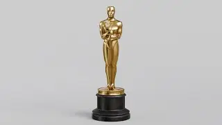 Oscar 3D model turntable