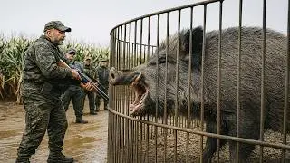 Shocking Invasion! How American Farmers Trap Millions of Wild Boars Every Year
