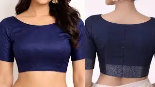 Boat Neck Princess Cut Blouse Easy Cutting And Stitching || Model Blouse Design Cutting Stitching
