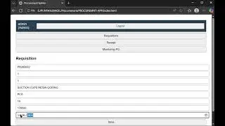 RUNNING WEBSITE PROCURMENT