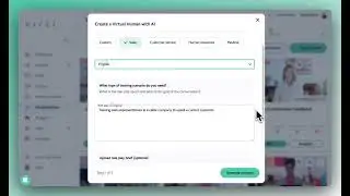 Create a training scenario with Artificial Intelligence (AI)