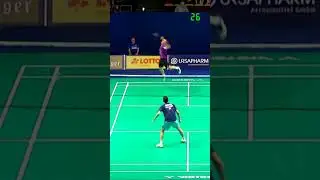 Longest rally! (44 shots) Alex Lanier vs Julien Carraggi | Hylo Open 2023 QF #shorts #badminton #bwf