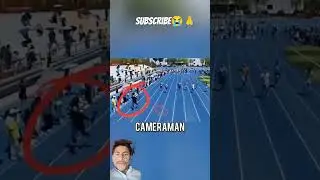 Chick speed camera man❤😘 #respect #100m #reaction #sports #skating #110m #explore