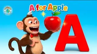 A for Apple 🍎 | Alphabet Learning Song for Kids | ABCD Rhymes | Kide Education Cartoon