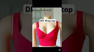 Draft and sew a wrap top pattern with a zip | DIY overlap top with zipper closure