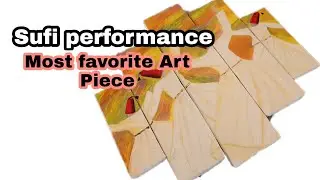 Whirling dervish painting/ Sufi performance on canvas/How to draw Sufi performance/dhamal painting.