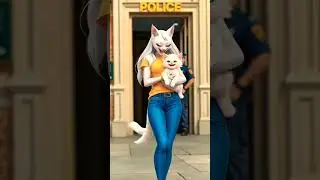Cat Mom&rsquo;s Joyful Walk with Baby Kitten 🐱💞👶  #cat #motheranimal