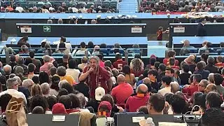 Roma Inter giornalista aggredito ed insultato, panico all'Olimpico in tribuna stampa
