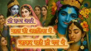 श्रीकृष्ण अपने महल की अट्टालिका में जाकर खड़े हो गए थे #premanandji #leela #nikunjleela #nikunj #yt