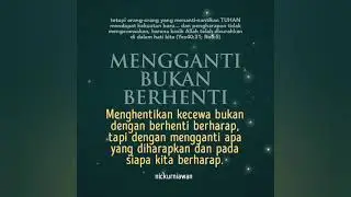 MENGGANTI BUKAN BERHENTI (Yes40:31; Ro5:5) - Nicholas Kurniawan @nickurniawan