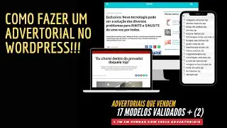 Como Fazer Um Advertorial No Wordpress- Advertorial Como fazer- Assista Agora!