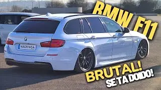 Bmw 550d Tri Turbo 381 cv com suspens&atilde;o a ar ficou Brutal