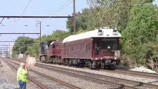 20131001 October 1 2013 NS H84 caboose shove RBMN coal train 520 Geometry Train 905 with the Brick