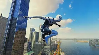 Spider-Man Ps4 Walk around in around New York City #3 (Web Swinging Parkour)