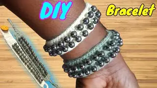 HOW TO MAKE A DIY CROCHET BRACELET WITH BEADS | TSUNGIE TUTORIAL