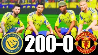 FC 25 -MESSI RONALDO NEYMAR & MBAPPE | ALL STARS | AL NASSR 100-0 MANCHESTER UNITED