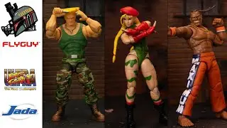 Jada Toys Ultra Street Fighter II The Final Challengers Guile, Cammy, Dee Jay Figure Reviews
