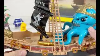 GIANT KRAKEN ATTACK! 🐙 Finding Real Gold in Pirate Ship! (ASMR