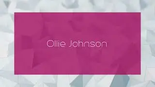 Ollie Johnson - appearance