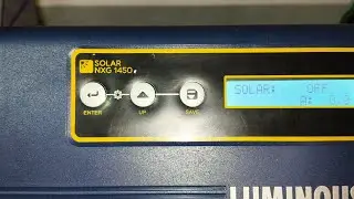Luminous Nxg 1450e Solar inverter #luminousinverter All settings review