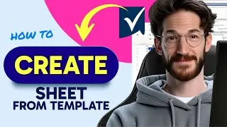 How to CREATE a SHEET from a TEMPLATE in Smartsheet (Step by Step) 2025