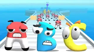 Alphabet Run: Letter Go Part 1 | Abc Lore | Merge Alphabet lore | abcdefghijklmnopqrstuvwxyz