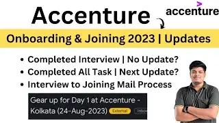 Accenture Good News 😊| Joining Date:- 24 Aug 2023 | Not Received Mail | Phases Process |Offer Letter