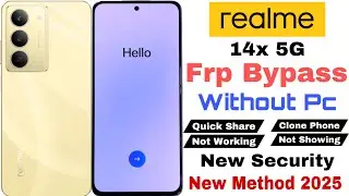 Realme 14x 5G Frp Bypass | Without Pc | Google Account Lock Unlock - New Security Update 2025