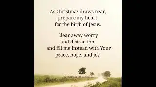 PRAYER of GRATITUDE for the first 15 days of December  #prayeroftheday  #adventprayer #advent2025