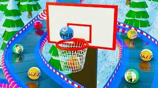 Marble Race NBA Basketball Teams - 16 Best NBA Teams