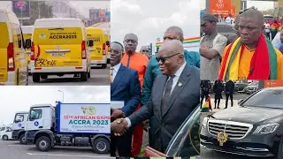 Akuffo Addo & Sport minister unveils a whopping 332 brand new luxury vehicles 4 All African Games