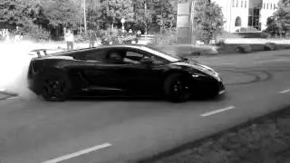 InternMusik, Video inspelning med driftande lamborghini