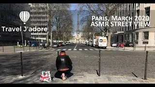 Paris City Traffic Sounds & street view, March 2020