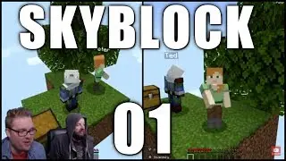 Minecraft Nintendo Switch Bedrock Edition - SKYBLOCK SPLITSCREEN | BASEMENT | Part 1 - Ep 1