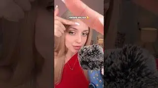 asmr touching your face 😴 #asmr #shortsasmr #satisfyingasmr