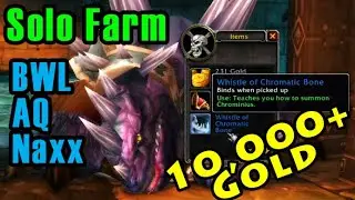 Old raids drop BATTLE PETS now & they sell for INSANE GOLD (BWL, AQ, Naxx Solo) | Mists of Pandaria
