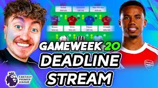 GABRIEL CAPTAIN? | LIVE TEAM REVIEWS | GAMEWEEK 20 DEADLINE STREAM